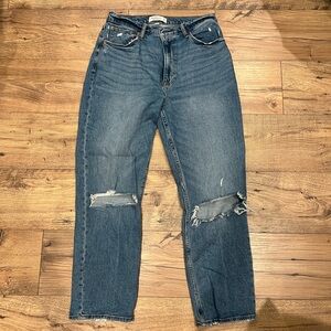 Abercrombie & Fitch Jeans, Ankle Straight Ultra High Rise, Curve Love, Size 10L
